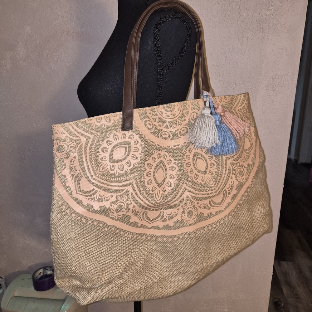 🌷🩵tote bag